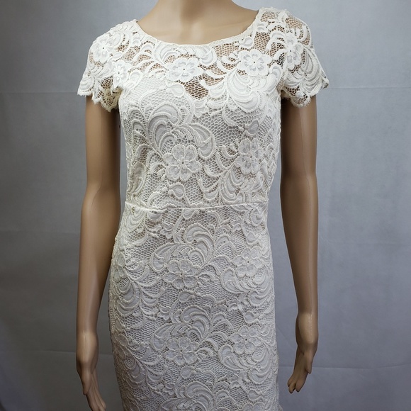 ambiance white lace dress